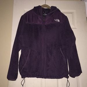 The North Face Purple Oso Hooded Jacket. Size XL